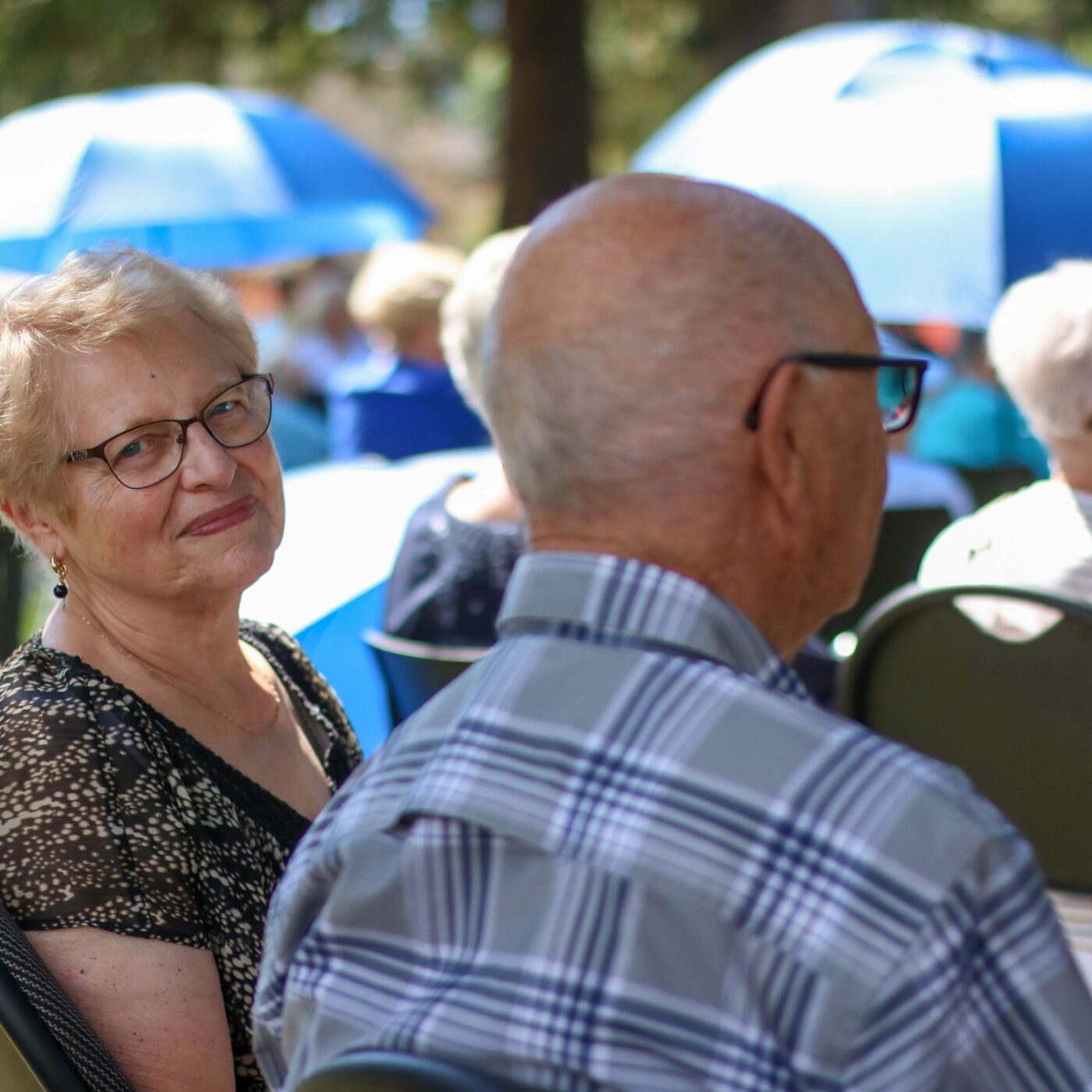Elim Village Garrison Crossing residents at a summer event